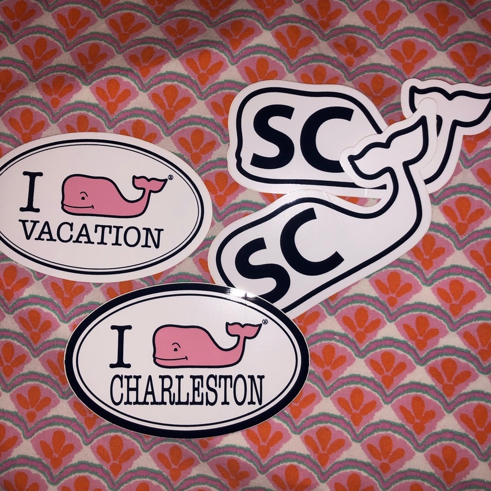 4 Vineyard Vines assorted stickers